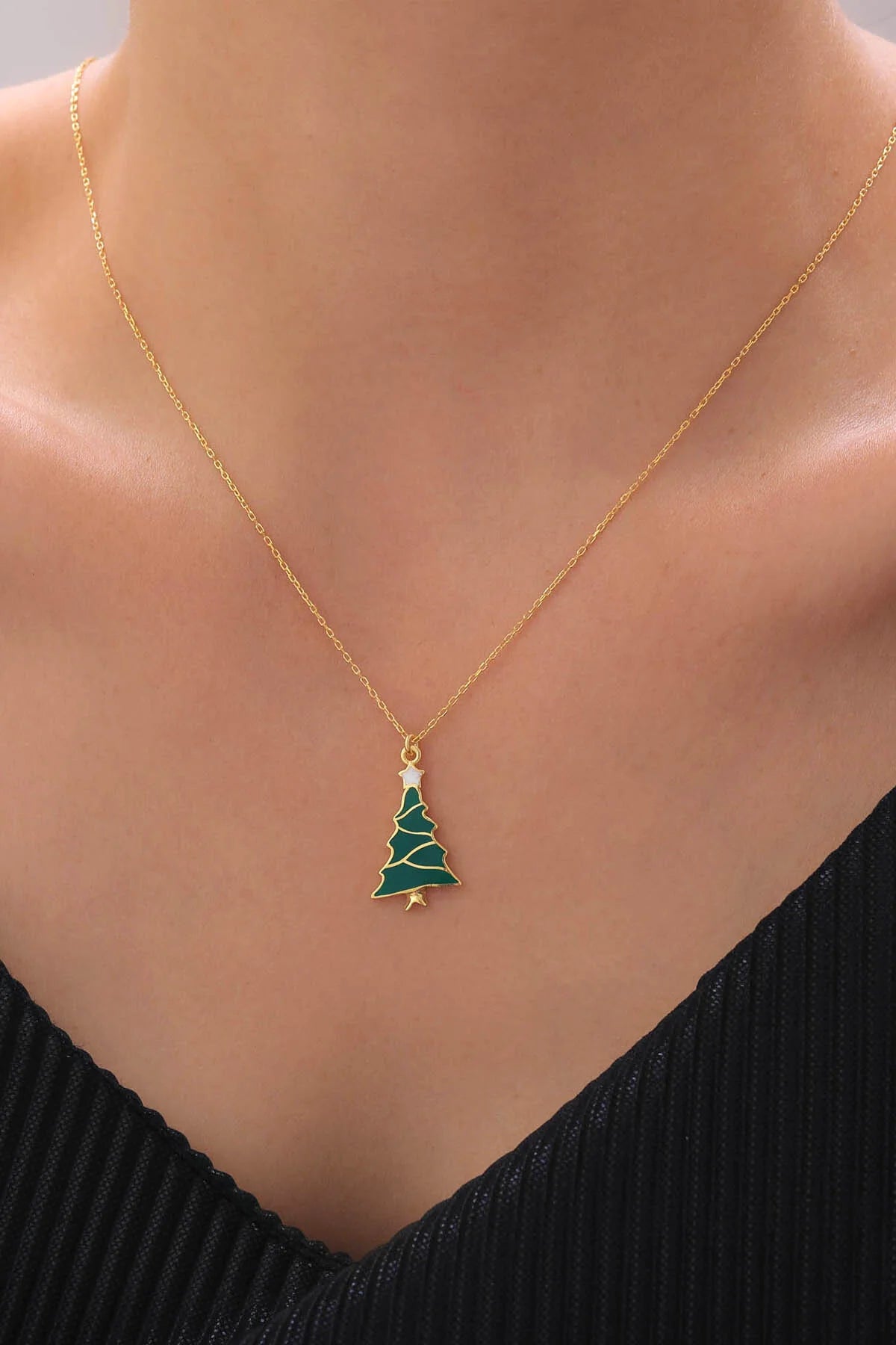 Noel Charm 925 Ayar Altın Kaplama Gümüş Kolye – 7