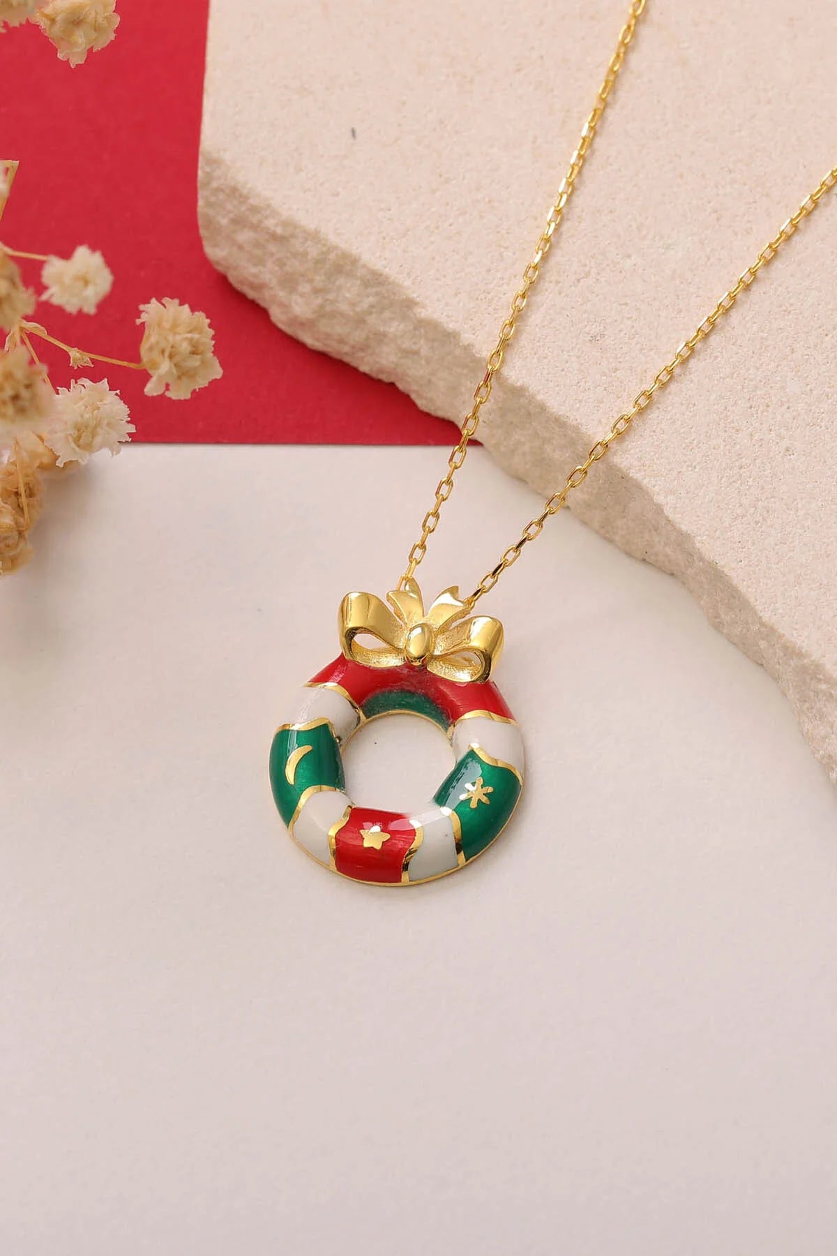 Noel Charm 925 Ayar Altın Kaplama Gümüş Kolye – 3