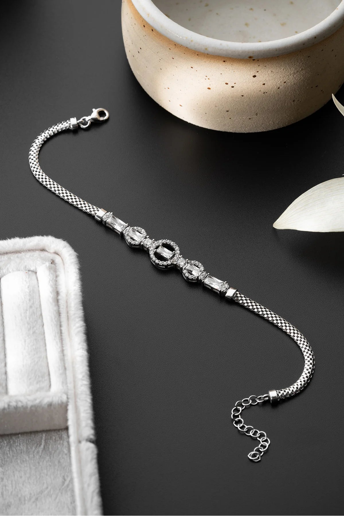 Zirkon Taşlı Trend 925 Ayar Gümüş Bileklik – 3