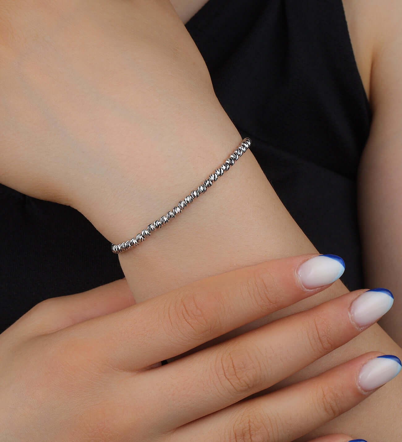 925 Ayar Gümüş Burgu Dorika Bileklik - ÖzelSen