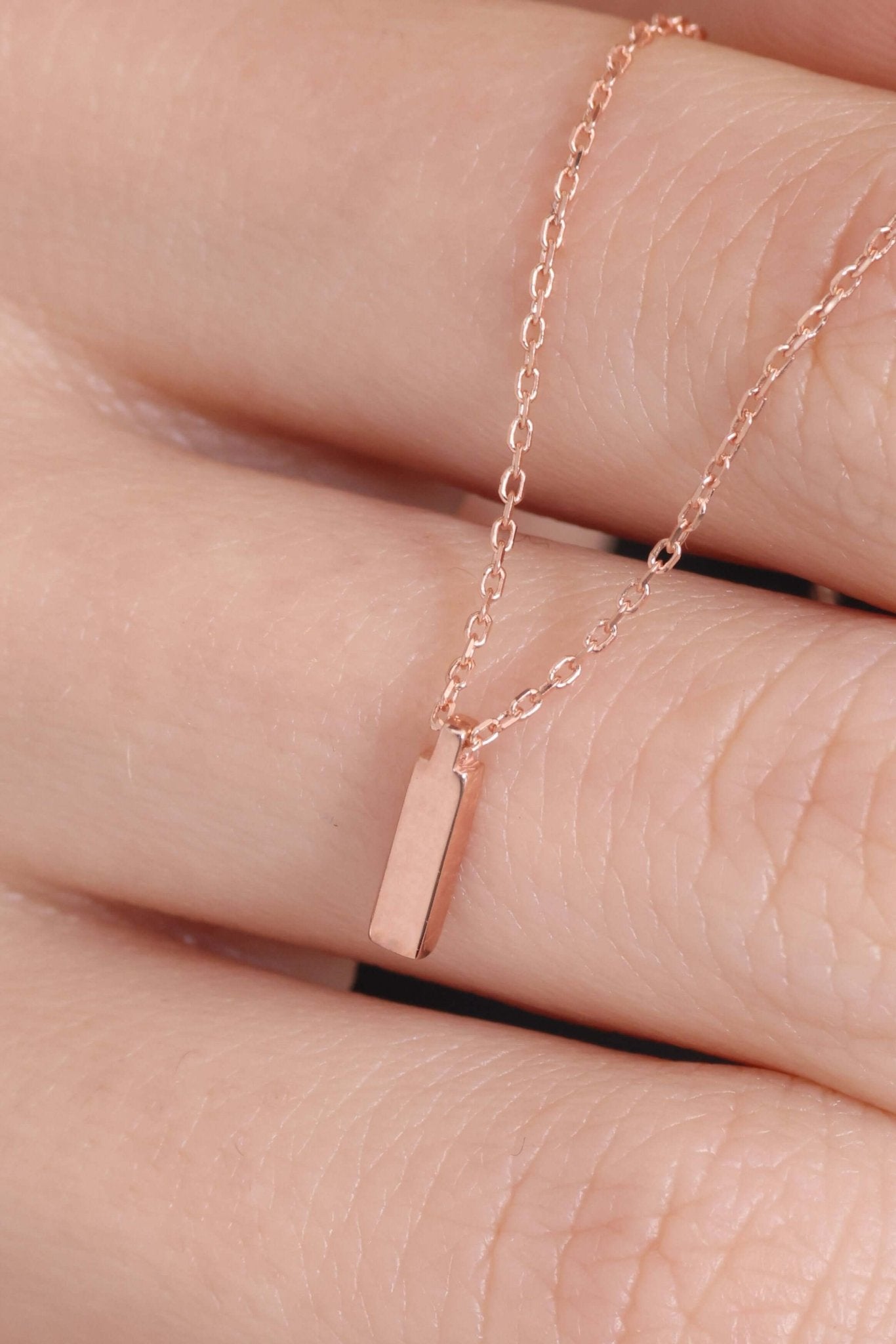 925 Ayar Gümüş I Harfli Kolye - ÖzelSen