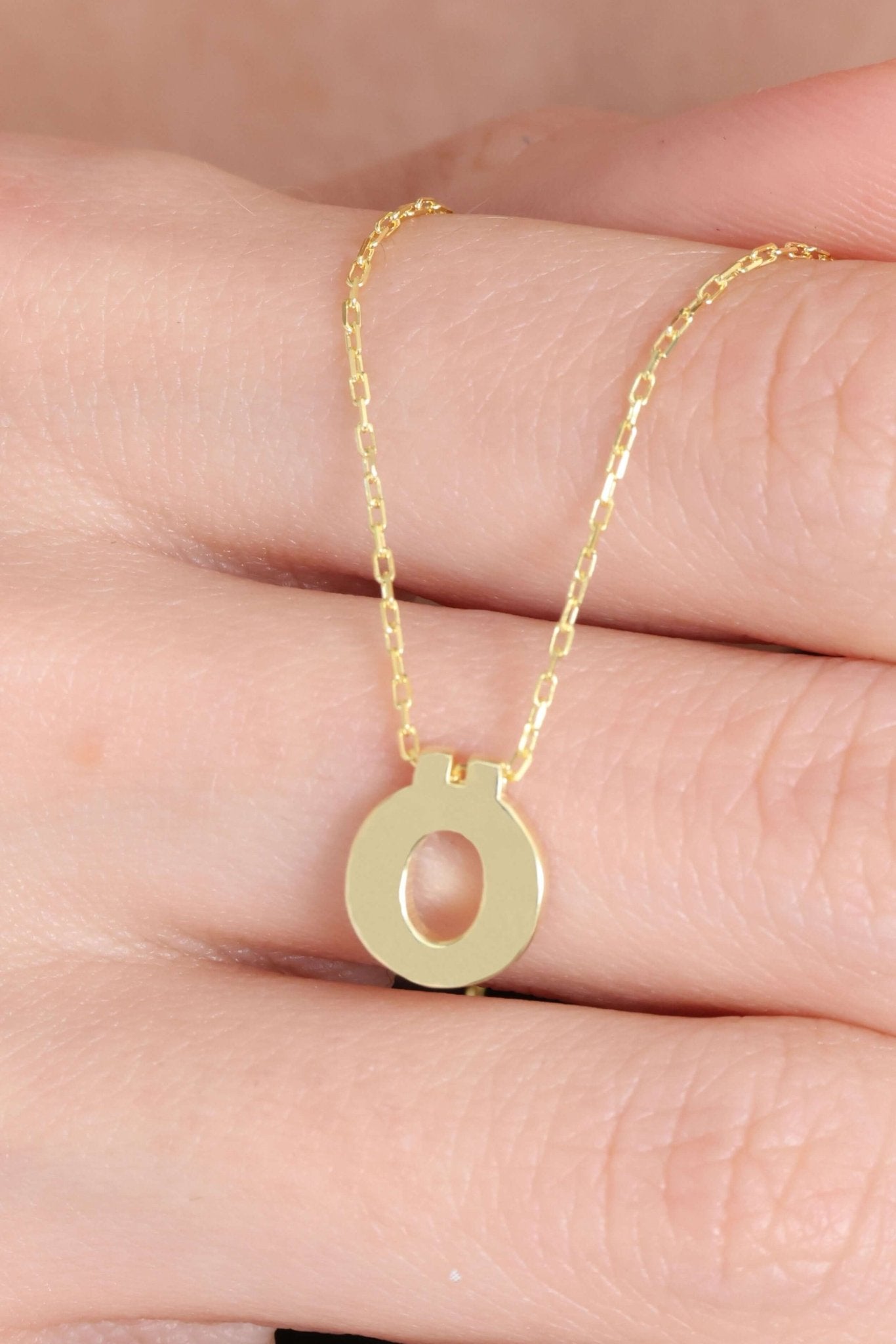 925 Ayar Gümüş Ö Harfli Kolye - ÖzelSen