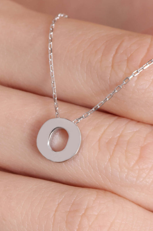 925 Ayar Gümüş O Harfli Kolye - ÖzelSen