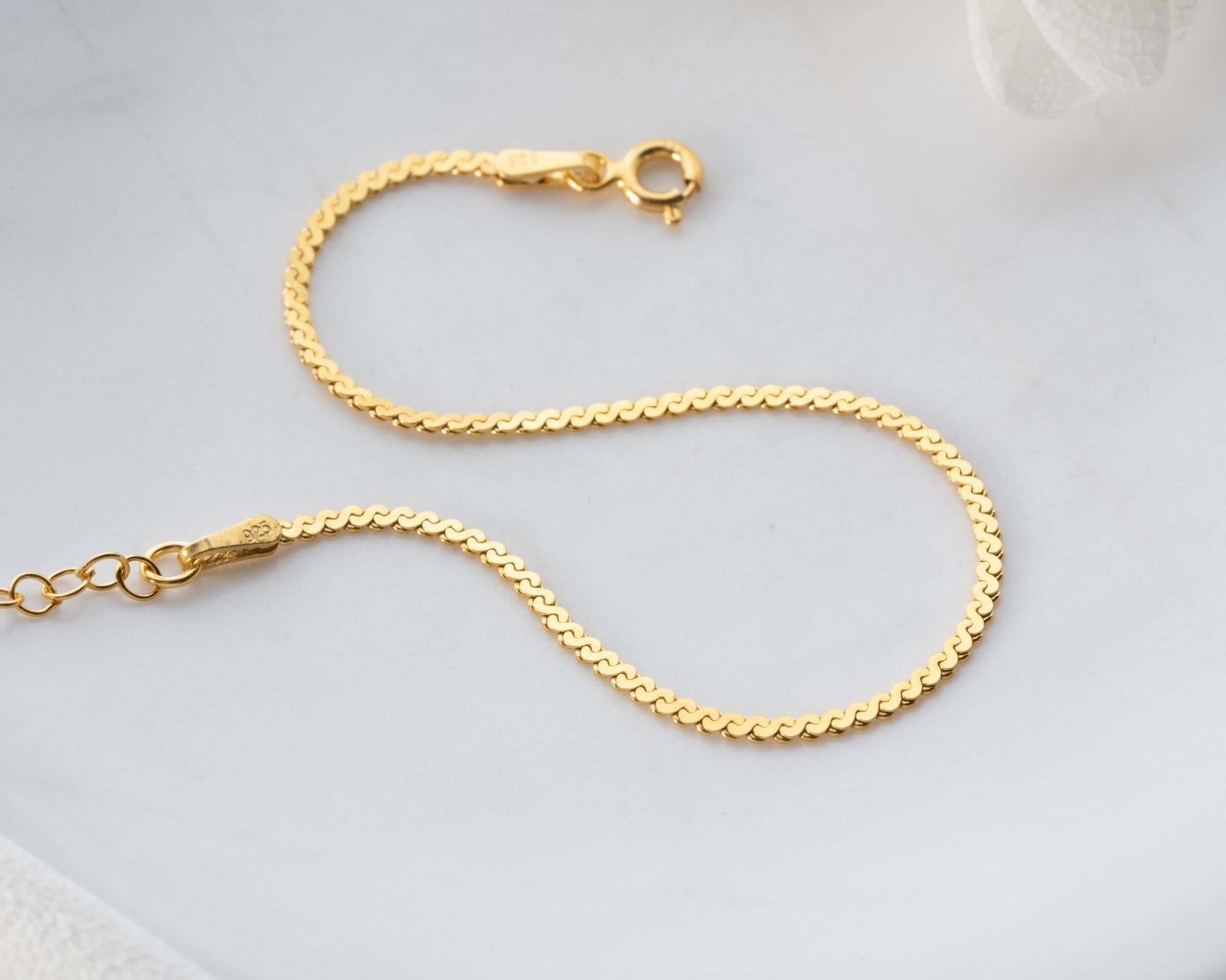 925 Ayar Gümüş Örme Zincir Bileklik - ÖzelSen