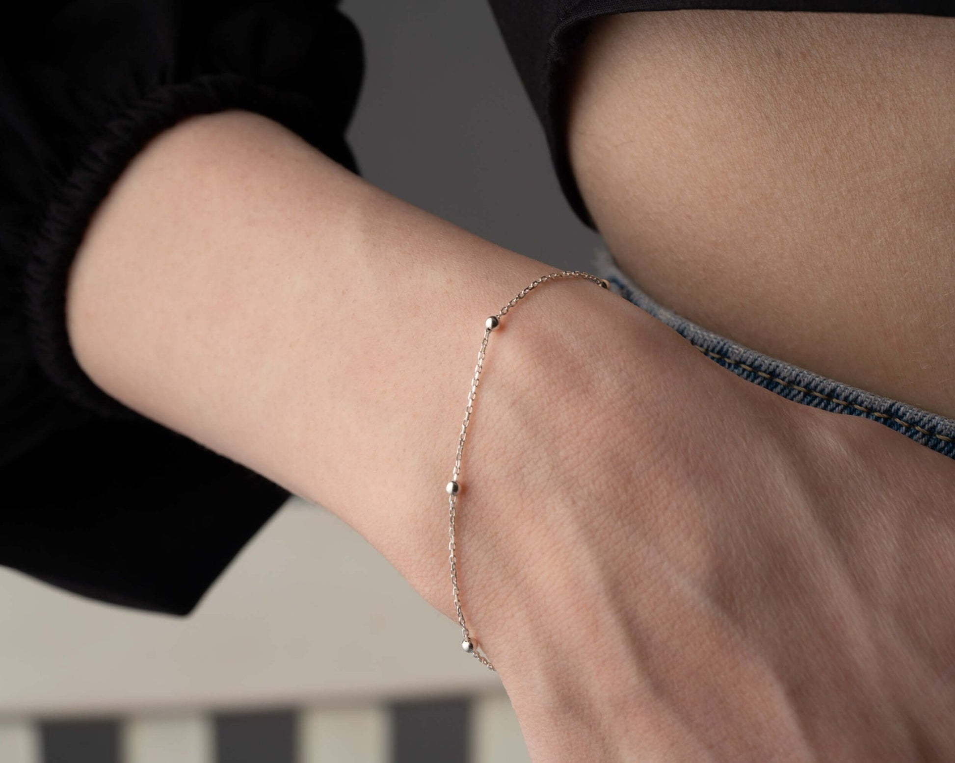 925 Ayar Gümüş Sıralı Nazar Boncuklu Bileklik - ÖzelSen