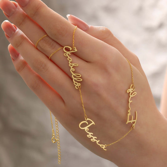 925 Ayar Gümüş Üç İsimli Kolye - ÖzelSen