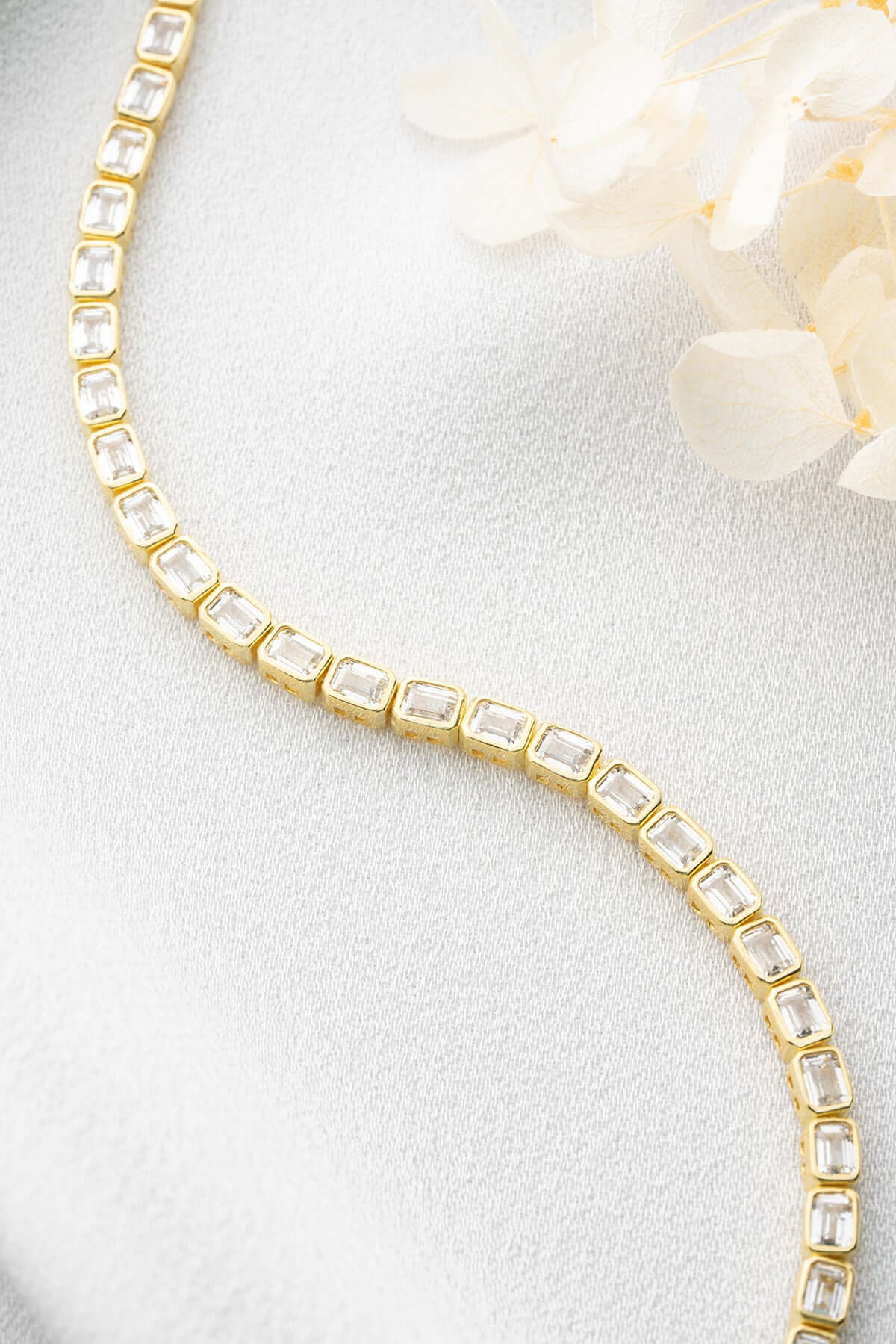 925 Ayar Gümüş Zirkon Taşlı Su Yolu Bileklik - ÖzelSen