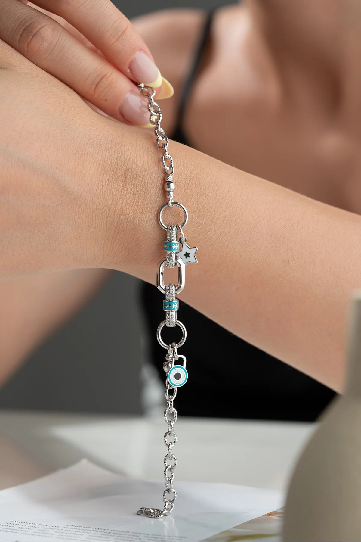 Charm 925 Ayar Gümüş Bileklik