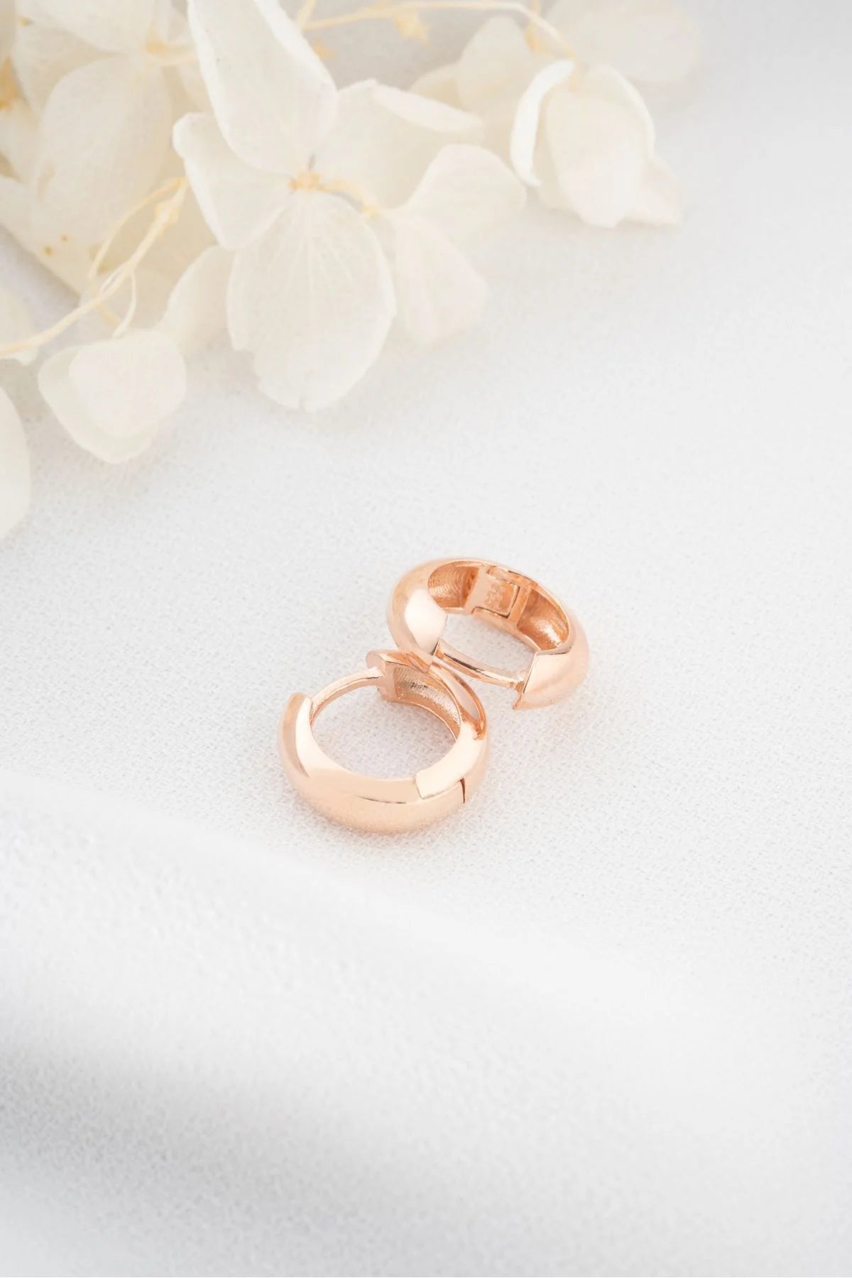 Minik Halka 925 Ayar Altın Kaplama Gümüş Küpe