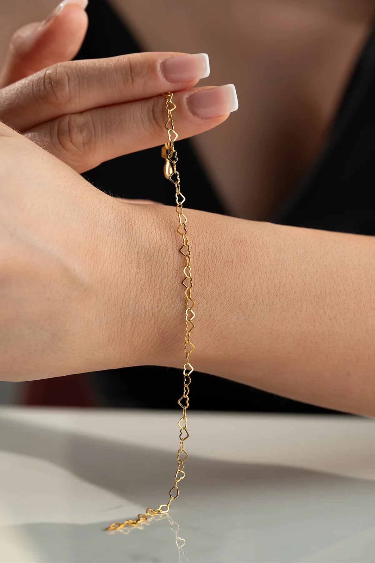 Kapli Chain 925 K Gold Plated Silver Bracelet