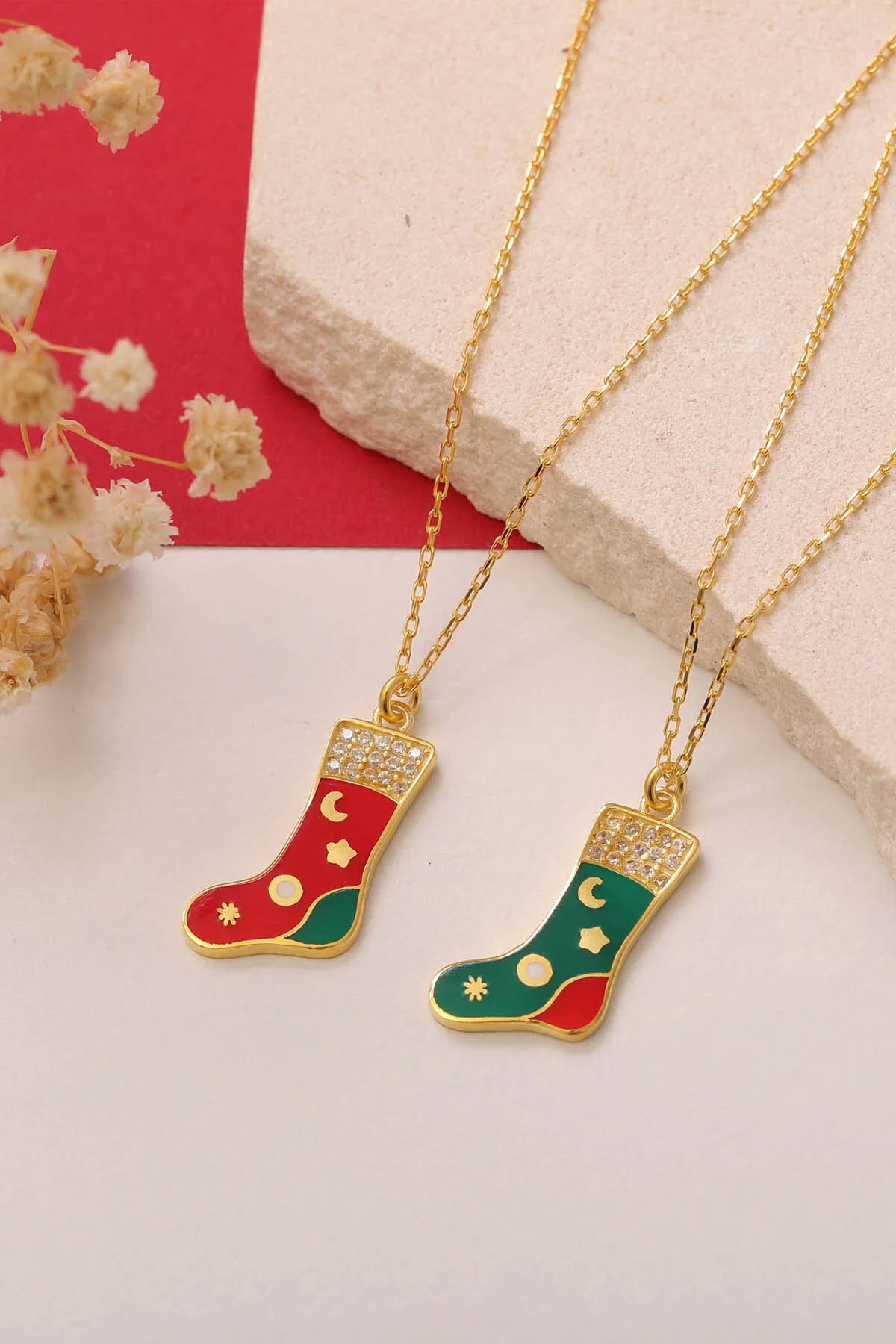 Noel Charm 925 Ayar Altın Kaplama Gümüş Kolye – 2