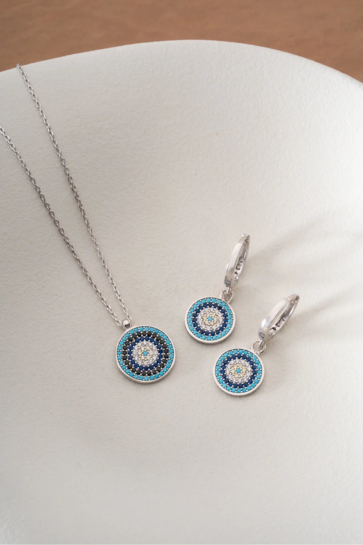 Nazarlı 925 Ayar Gümüş Set