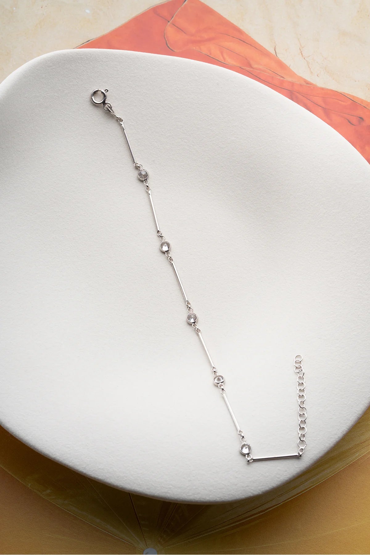 Stone-set Çubuk 925 K Silver Bracelet
