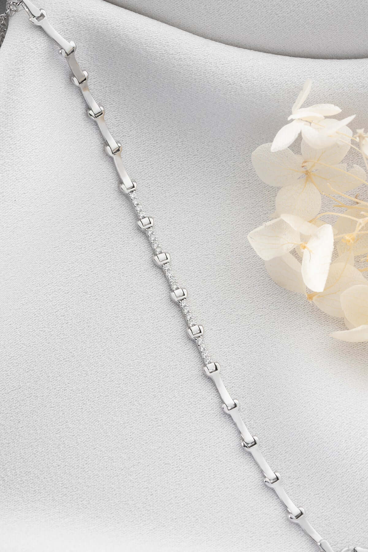 925 Ayar Gümüş Kemerli Su Yolu Bileklik - ÖzelSen