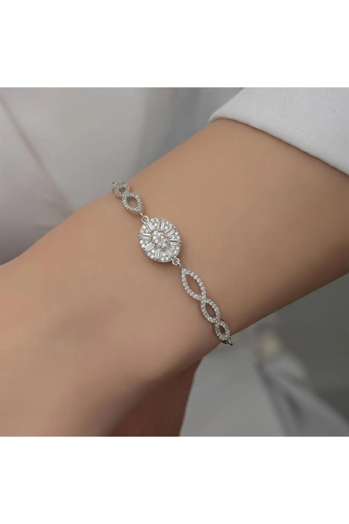 Bagetli 925 Ayar Gümüş Bileklik