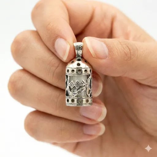 Allah Yazılı 925 Ayar Gümüş Cevşen Kolye - ÖzelSen