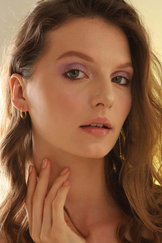 Çember Tasarımlı 925 Ayar Gümüş Halka Küpe - ÖzelSen