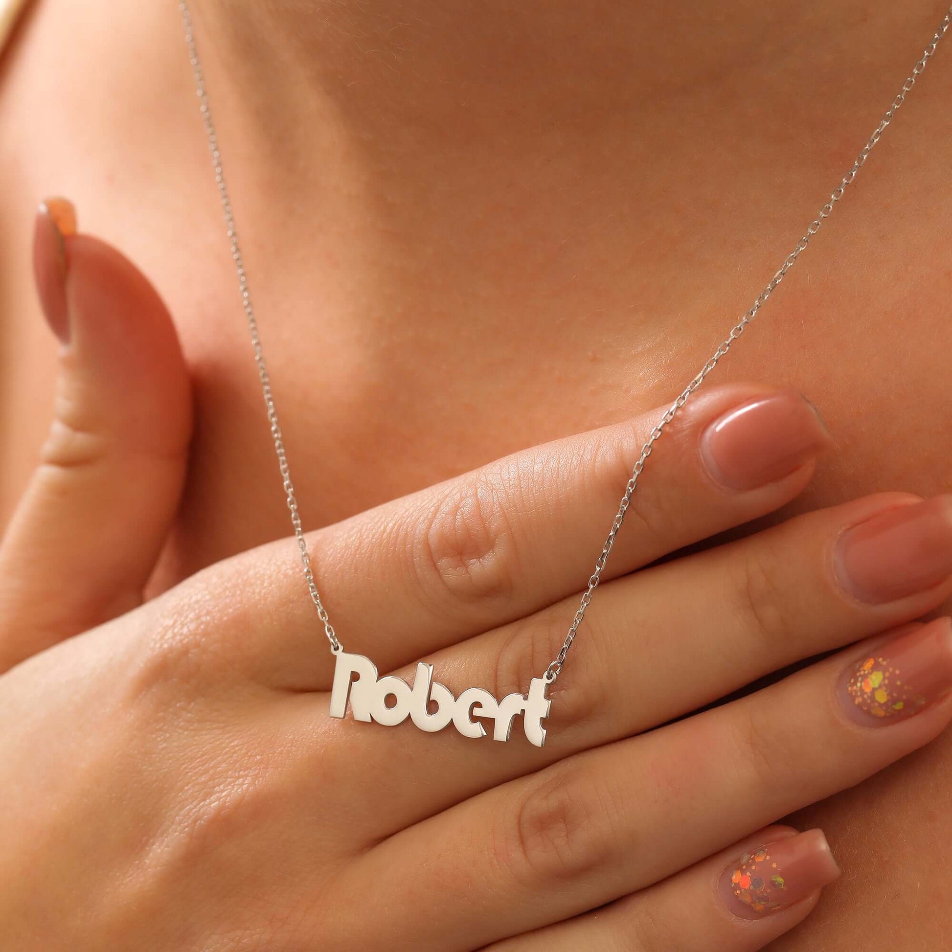 Detaylı Kişiye Özel 925 Ayar Gümüş İsimli Kolye - ÖzelSen