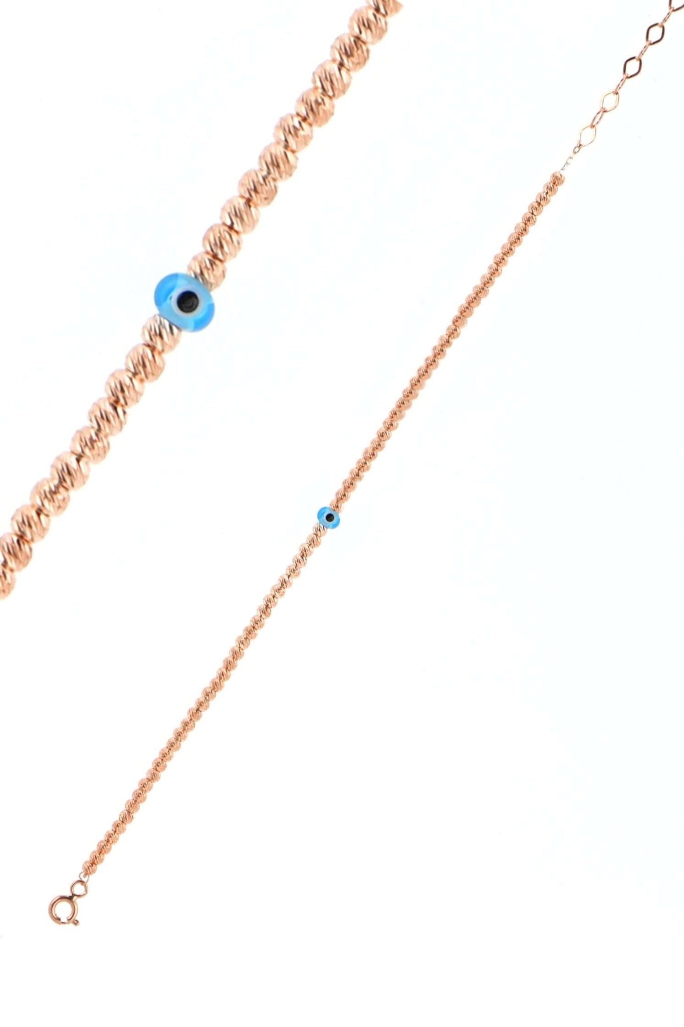 Dorika Toplu 925 Ayar Gümüş Nazar Boncuklu Bileklik - ÖzelSen