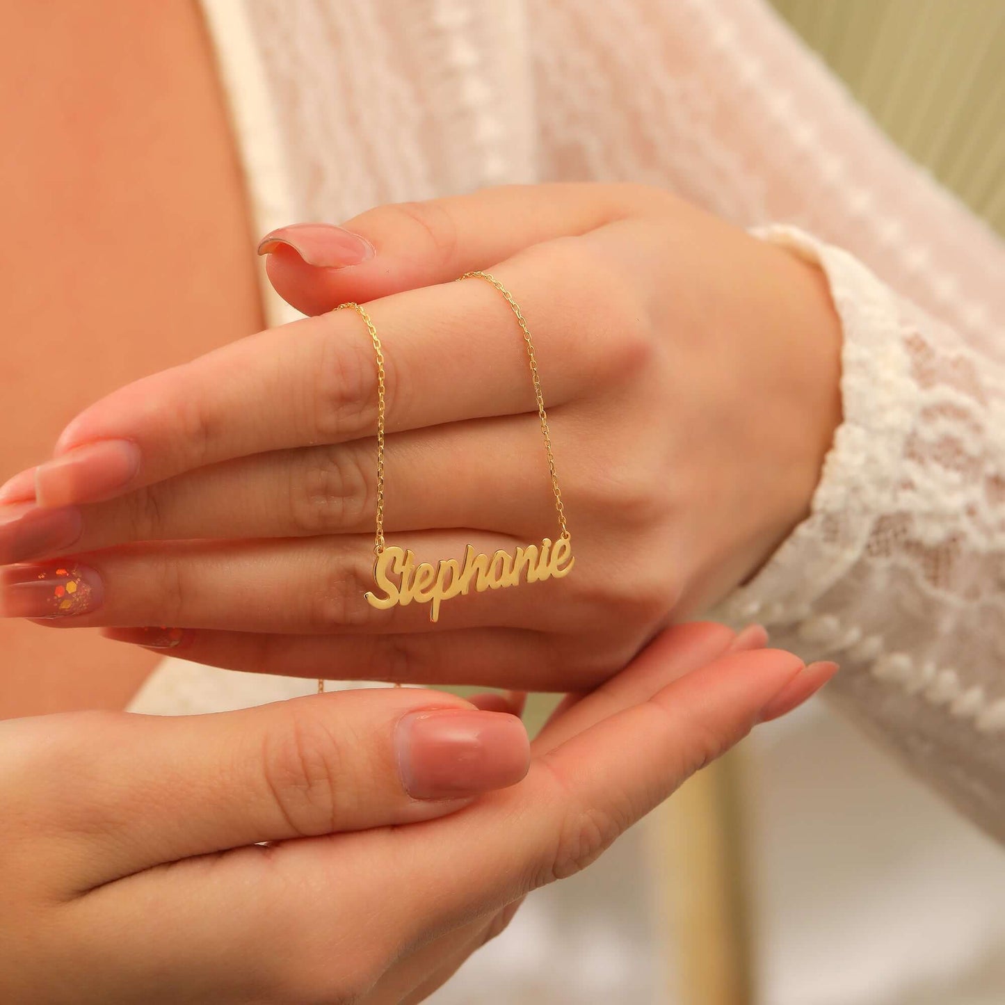 El İşçiliği 925 Ayar Gümüş İsimli Kolye - ÖzelSen