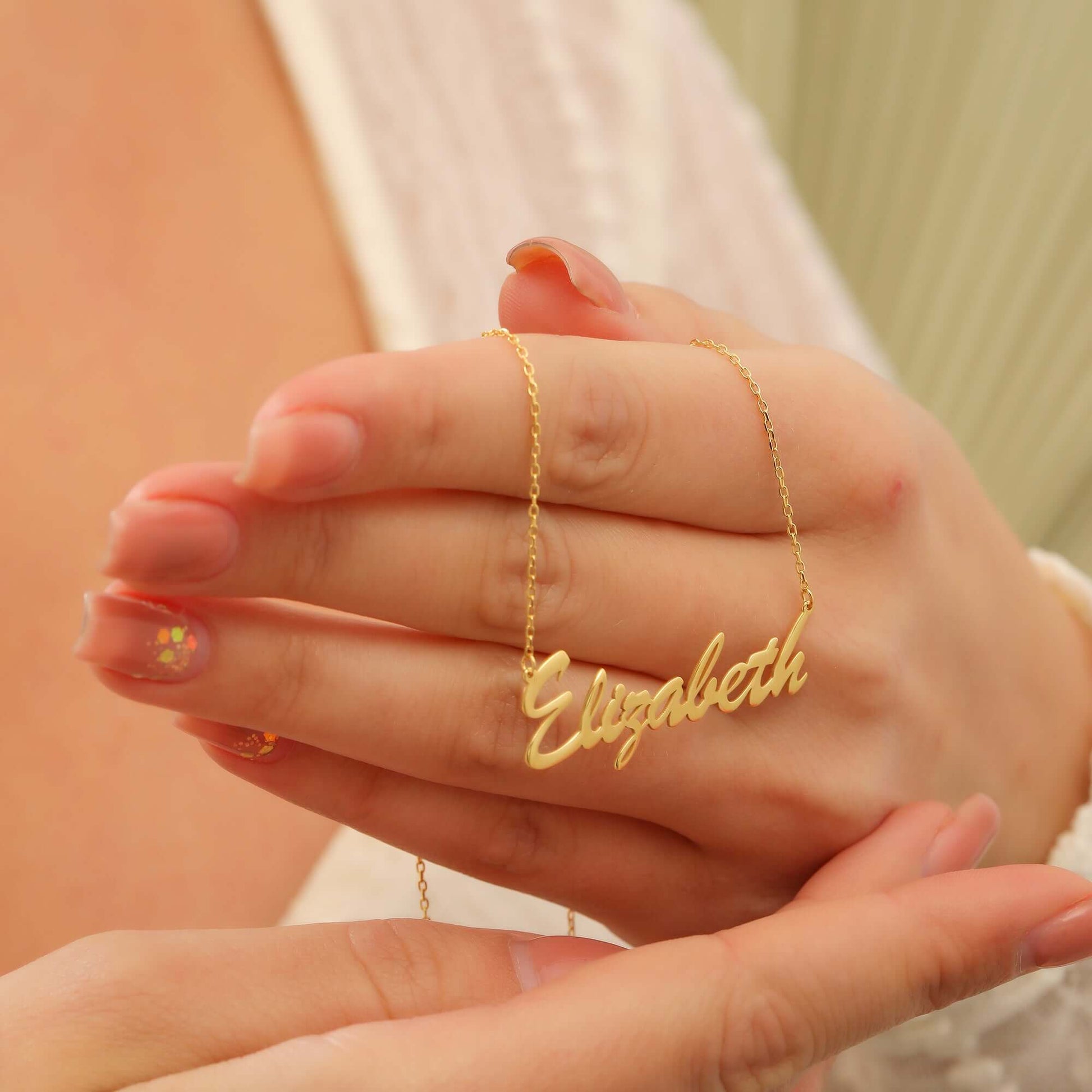 El Yazısı Tasarımlı 925 Ayar Gümüş İsimli Kolye - ÖzelSen