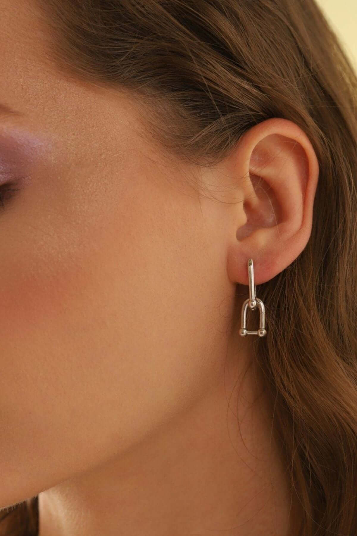 İkili 925 Ayar Gümüş Sallantılı Küpe - ÖzelSen