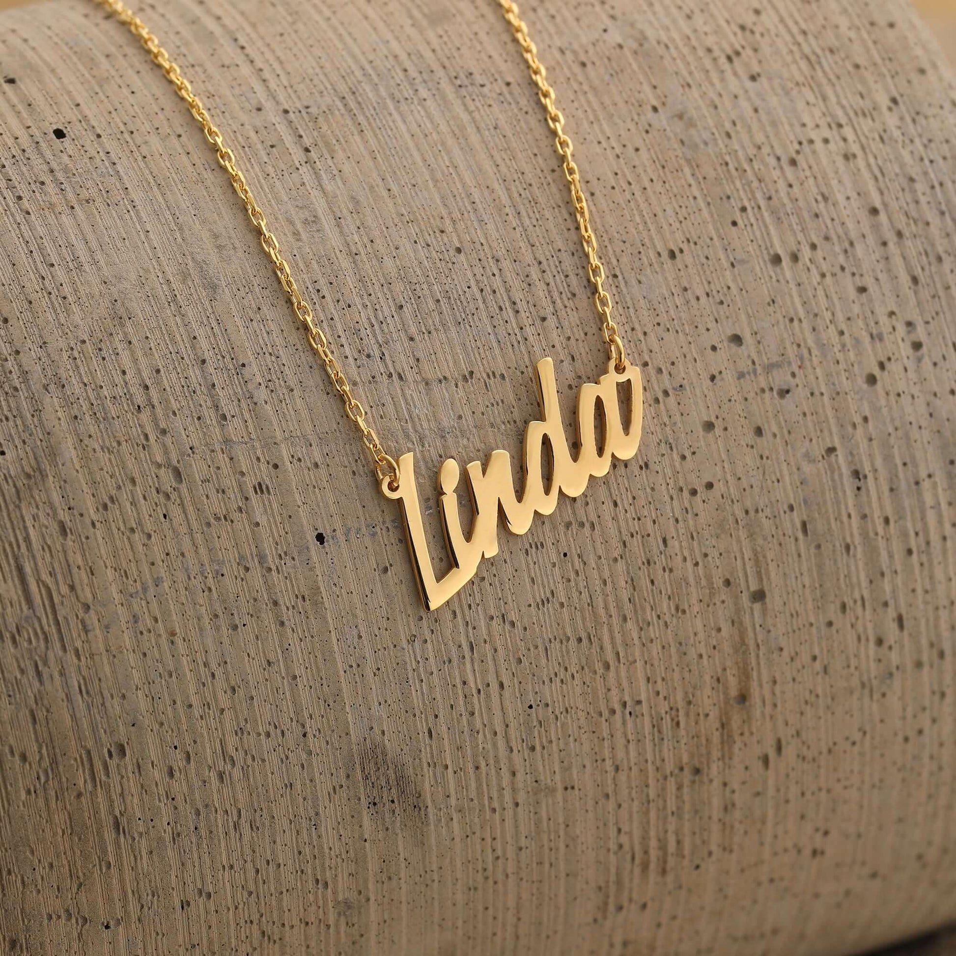 Kalpli 925 Ayar Gümüş İsimli Kolye - ÖzelSen