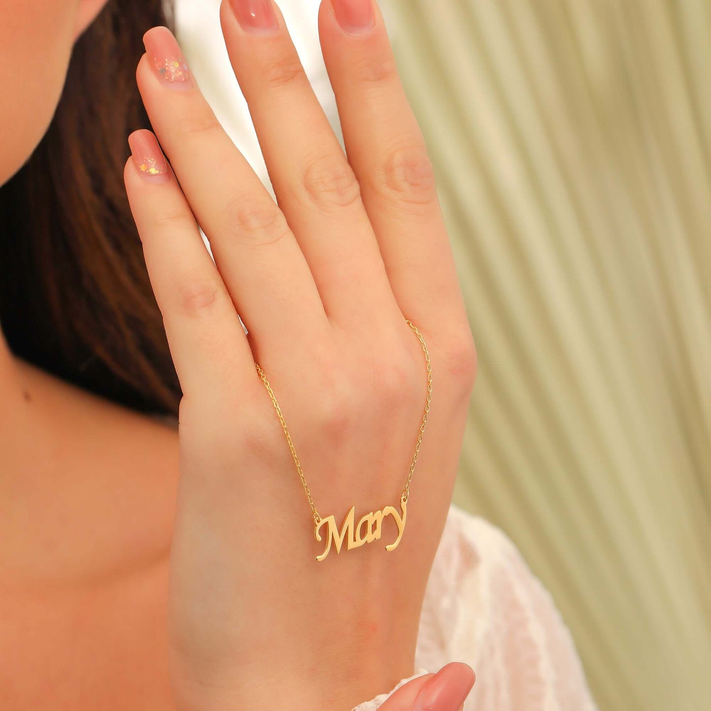 Kişiye Özel Altın Kaplama 925 Ayar Gümüş İsimli Kolye - ÖzelSen