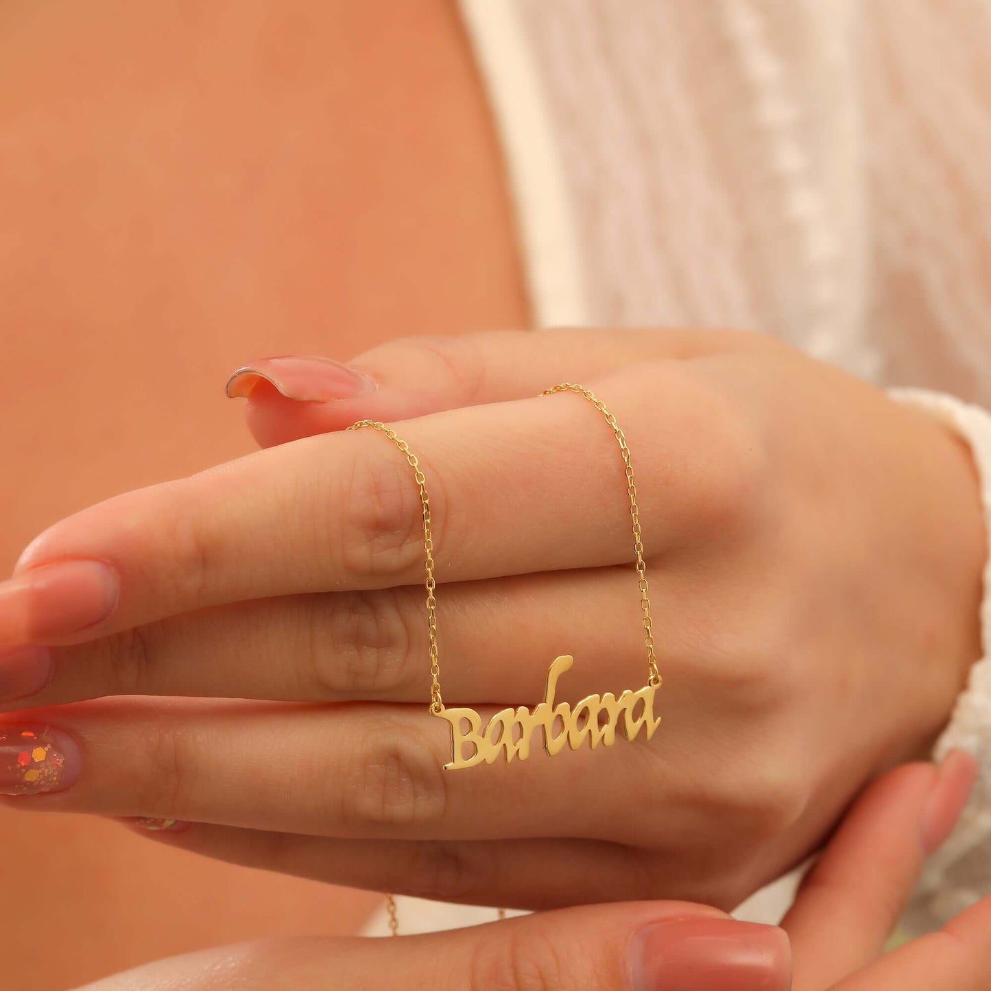 Kişiye Özel Zarif Kaligrafi Fontlu Gümüş İsimli Kolye - ÖzelSen