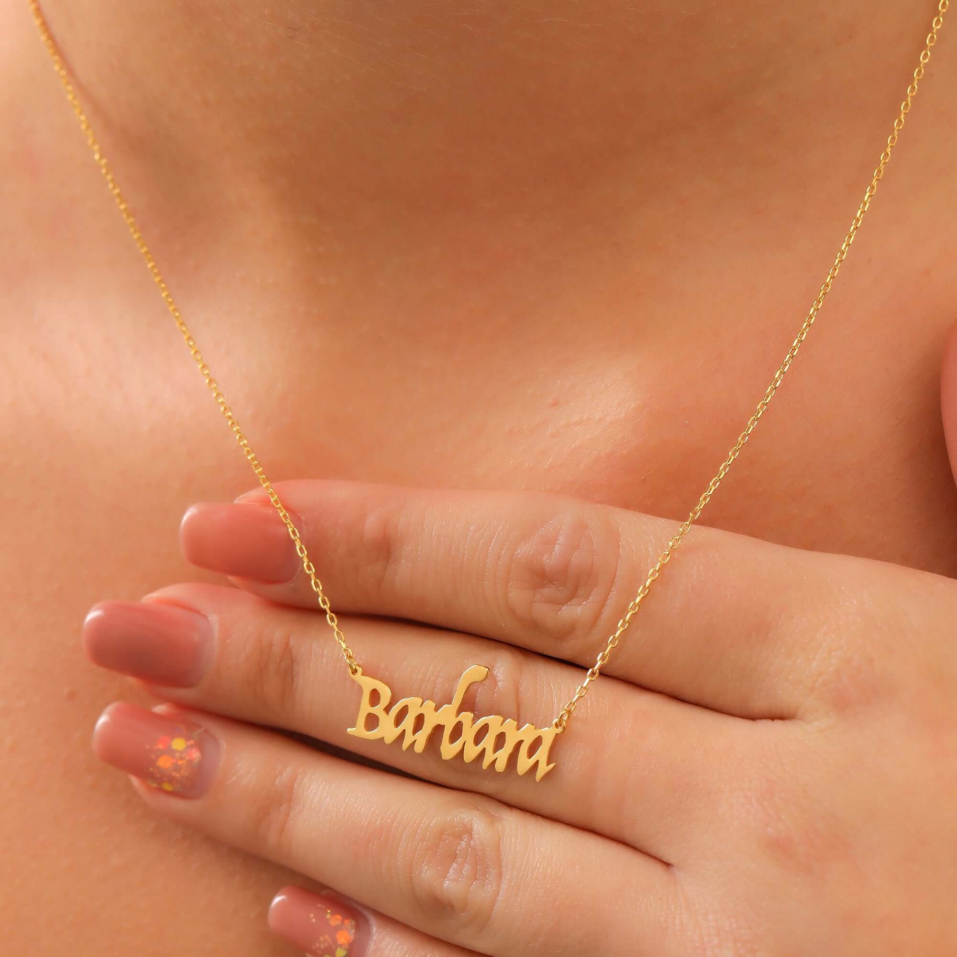 Kişiye Özel Zarif Kaligrafi Fontlu Gümüş İsimli Kolye - ÖzelSen