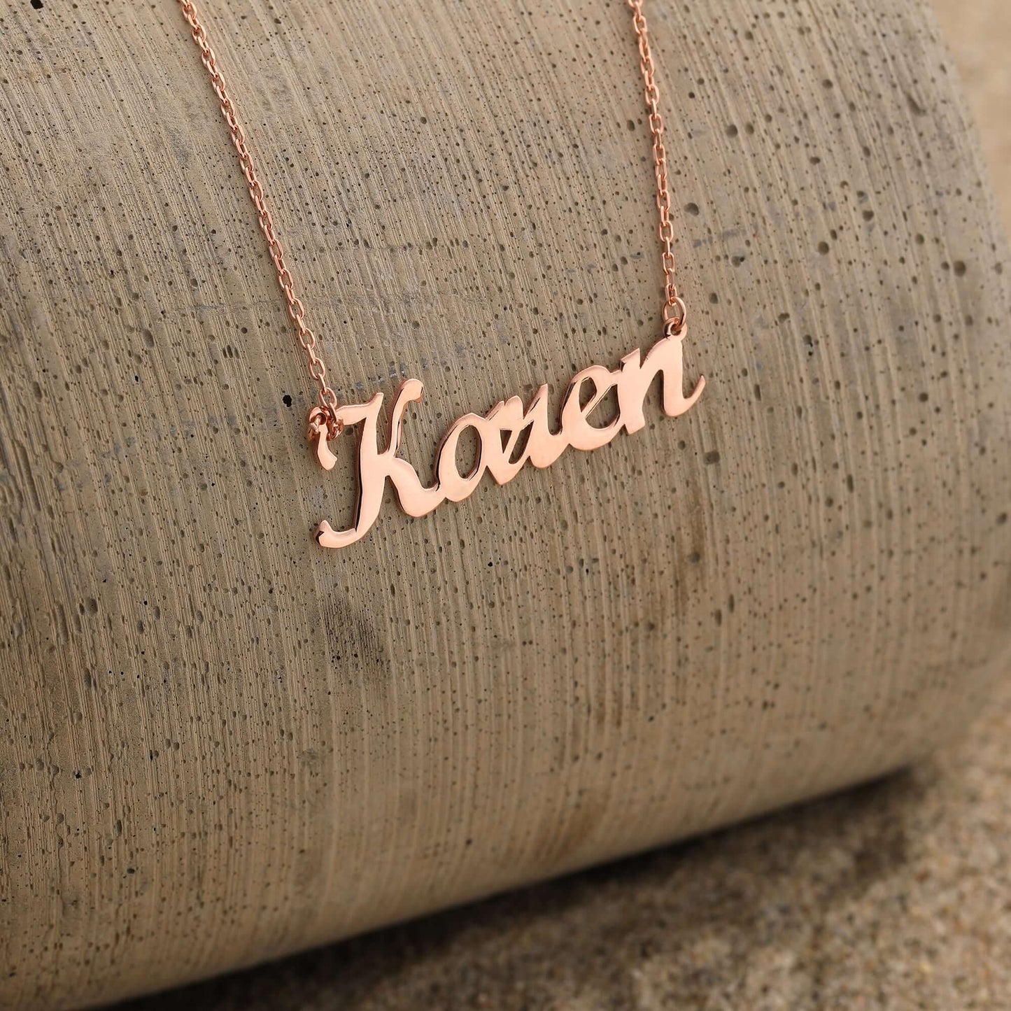 Minimalist 925 Ayar Gümüş İsimli Kolye - ÖzelSen