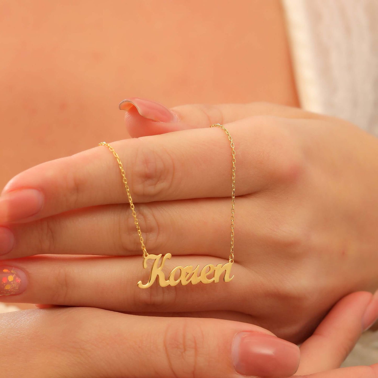 Minimalist 925 Ayar Gümüş İsimli Kolye - ÖzelSen