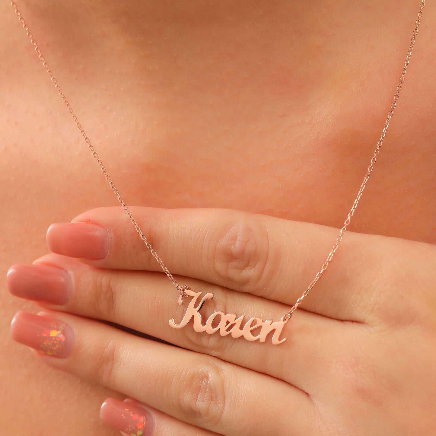 Minimalist 925 Ayar Gümüş İsimli Kolye - ÖzelSen