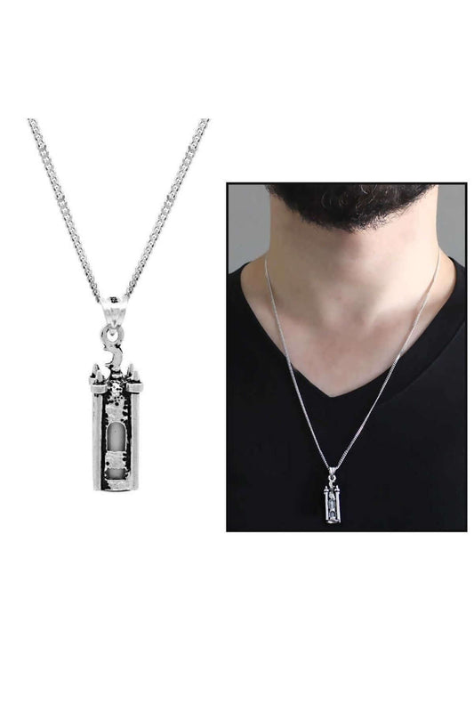 Özel Minare Figürlü Gümüş Cevşen Kolye - ÖzelSen