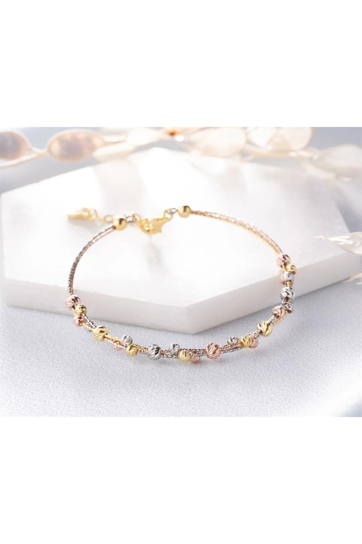Dorika 925 Ayar Rose Kaplama Gümüş Bileklik – 15
