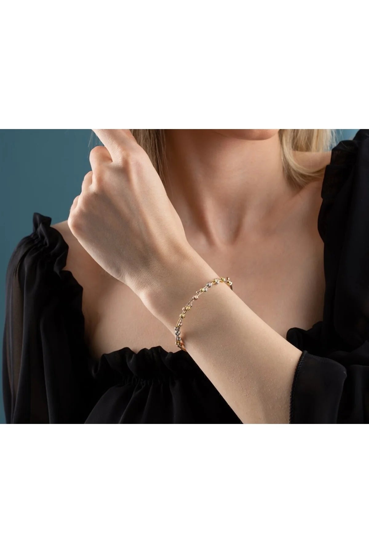 Dorika 925 Ayar Rose Kaplama Gümüş Bileklik – 15