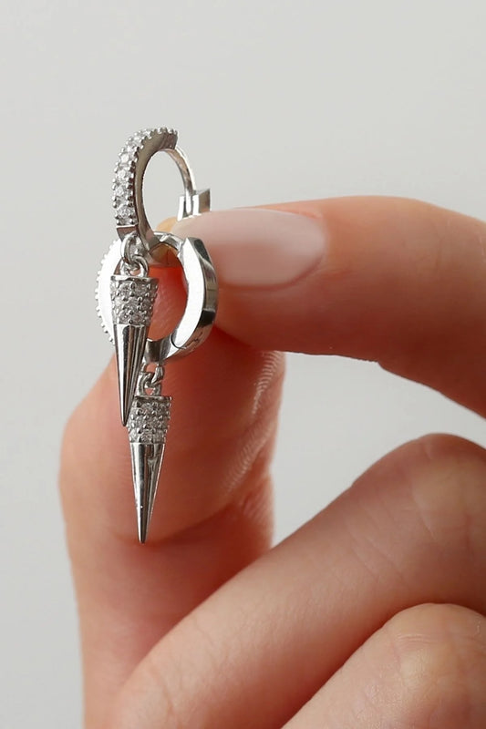 Elegant 925 Ayar Gümüş Küpe