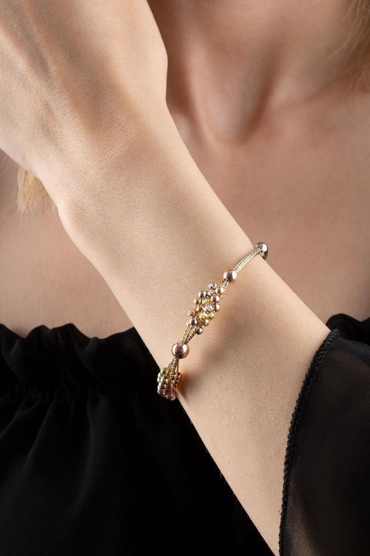 Dorika 925 Ayar Rose Kaplama Gümüş Bileklik – 13