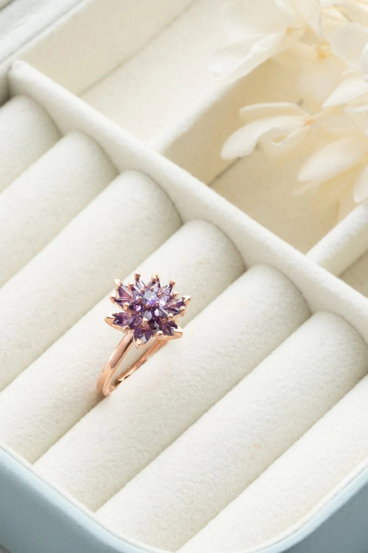 Ayarlanabilir Lotus Çiçeği 925 Ayar Gümüş Yüzük – 2