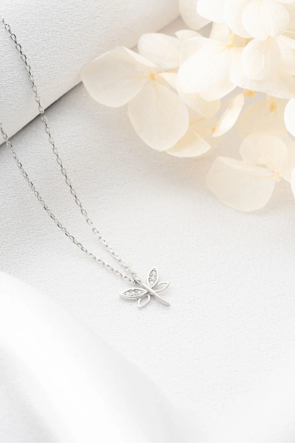 Minimal Yusufçuk 925 Ayar Gümüş Kolye