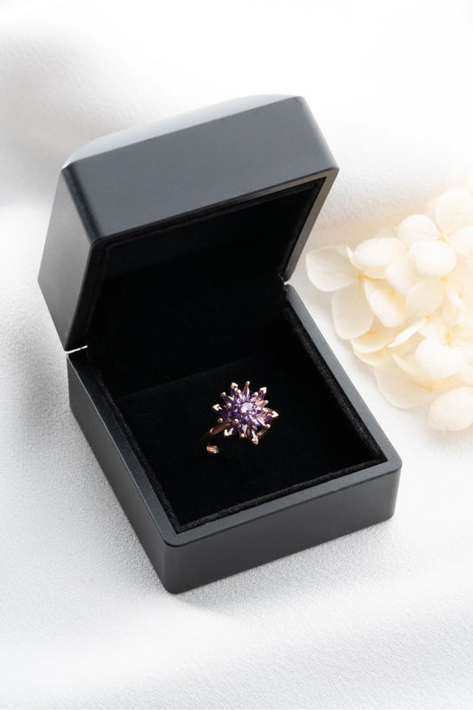 Ayarlanabilir Lotus Çiçeği 925 Ayar Gümüş Yüzük