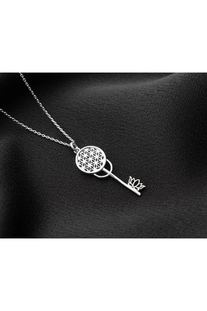 Anahtar 925 Ayar Gümüş Kolye