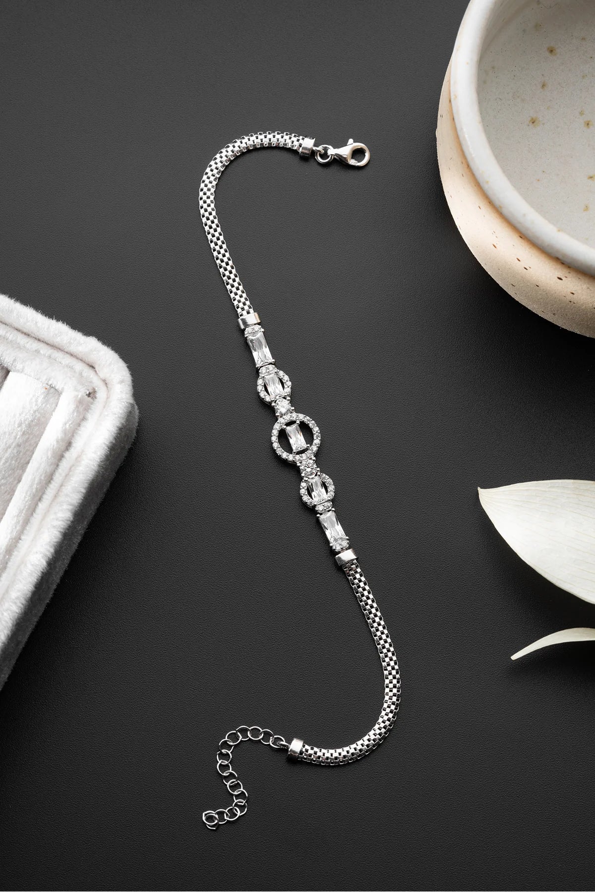 Zirkon Taşlı Trend 925 Ayar Gümüş Bileklik – 3