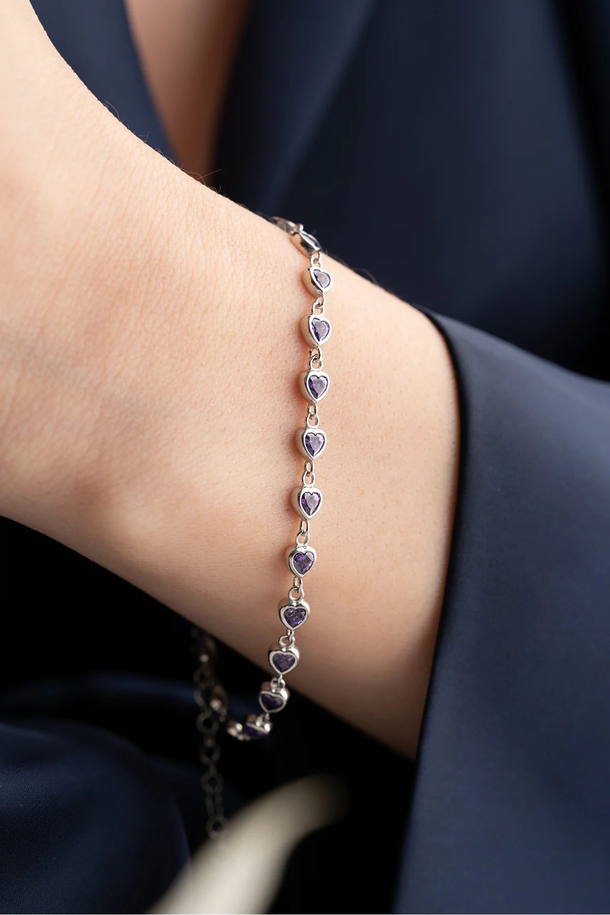 Heart Water Way 925 K Silver Bracelet 3