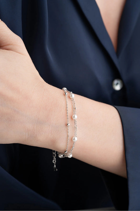 İnci Model Trend 925 Ayar Gümüş Bileklik