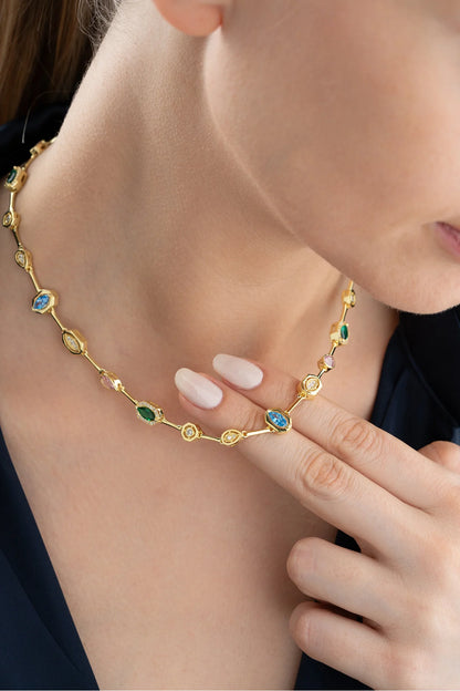 Trend Model 925 Ayar Altın Kaplama Gümüş Kolye